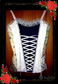 CORPETTO CORSETTO CON LACCI, VOLANT *NUOVO*