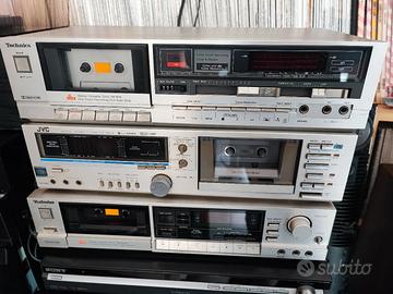 3 registratori a cassetta 