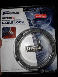 TARGUS Defcon Cable Lock per Notebook/Laptop