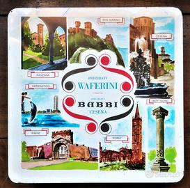 Vecchia scatola latta da collezione waferini babbi