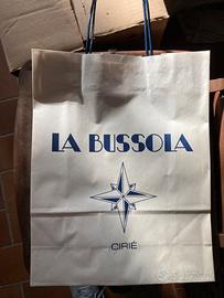 1600 shopper carta bianche manici blu