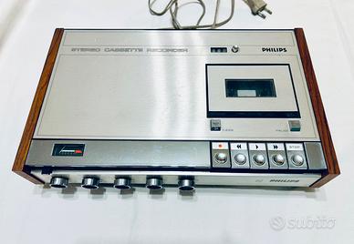 Registratore Cassette Philips N 2400 Vintage
