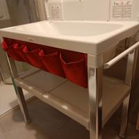 fasciatoio con vaschetta e ripiano