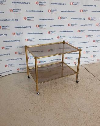 Carrello Vintage in ottone anni 70