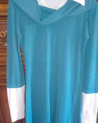 vestito pesante con camicia che va sui leggins