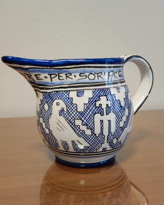 Brocca vintage ceramica di Deruta 