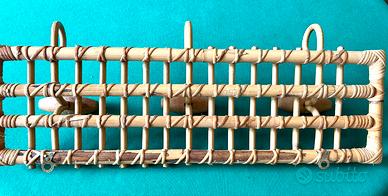 Appendi abiti in rattan