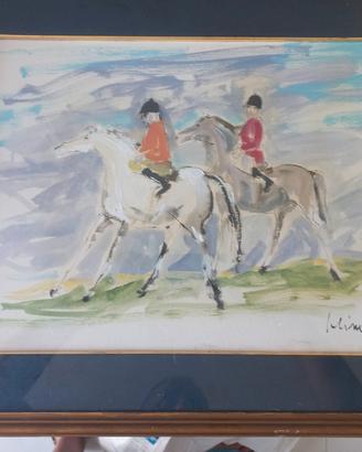 quadro Fantini al Galoppo di Eliseo Salino 