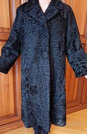 PELLICCIA NERA VINTAGE - PELLE VERA - TAGLIA S/M