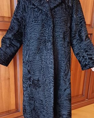 PELLICCIA NERA VINTAGE - PELLE VERA - TAGLIA S/M