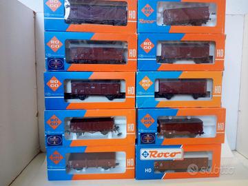 blocco 02 composto 10 carri merci roco