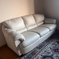 Sofà  letto Divani Divani in pelle pari al nuovo