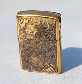 ZIPPO BARRETT SMYTHE 254BBS B71 POLAR BEAR BRASS