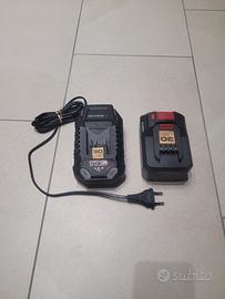 batteria + caricabatterie parkside 