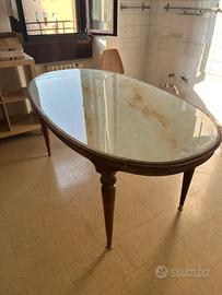 Tavolo con piano in marmo