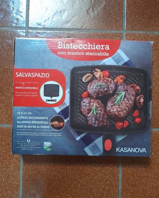 Bistecchiera manico staccabile