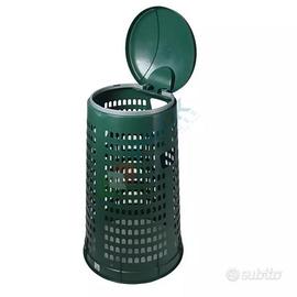 Bidone trespolo portapacchi 110 L  in plastica
