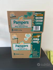 Pampers baby dry - Taglia 3 - 112 + 112 + 172