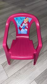 Sedia in plastica bambina principessa Disney
