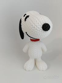Snoopy stampato 3d tecnica uncinetto 