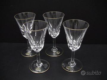 Bicchieri da vino oro chiaro 5 1/2"/Set di 4