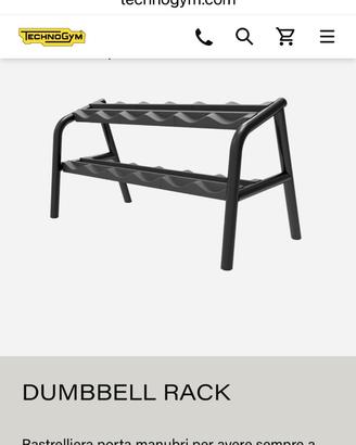 Rastrelliera manubri Tecnogym