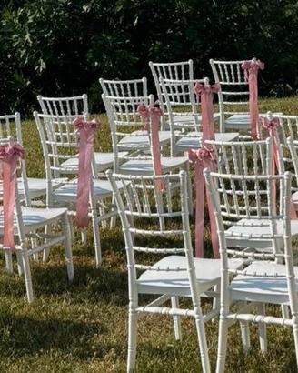 Set addobbi sedie Matrimonio: Sposi + 10 ospiti