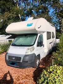 Camper mansardato 6 posti