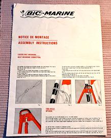 Depliant Poster Windsurf BIC MARINE 1984 raro