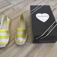 Espradillas SARA LOPEZ misura 37 colore giallo.