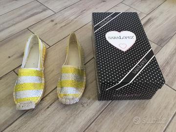 Espradillas SARA LOPEZ misura 37 colore giallo.