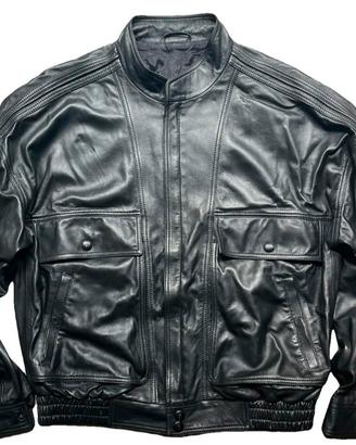 giubotto in Pelle Giorgio Armani