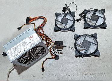 Alimentatore PC + ventole RGB (NUOVI).