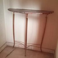 Consolle in marmo e ottone