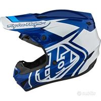 Casco troy lee designs overload blu/white