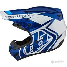 Casco troy lee designs overload blu/white