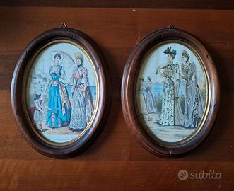 DUE QUADRI OVALI TASSOTTI 557