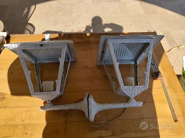 coppia di appliques in ghisa 