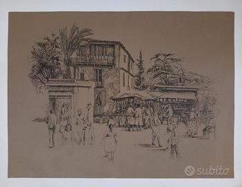 Litografia numerata e Firmata Franco Azzinari 