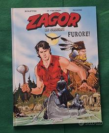 libro fumetti colori ZAGOR LE ORIGINI "FURORE"