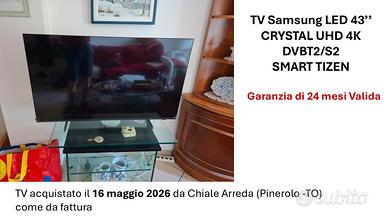 TV Samsung LED 43’’ CRYSTAL UHD 4K DVBT2/S2 SMART
