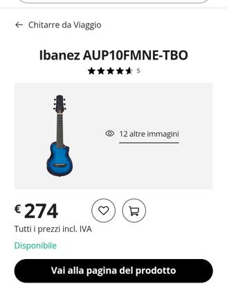 guitalele Ibanez amplificato 