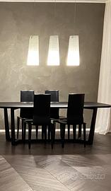 4 sedie cassina priginali in pelle nera