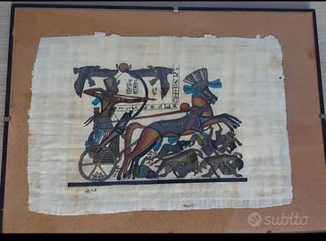 Papiro Egiziano dipinto a mano