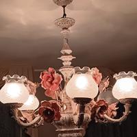 Lampadario in ceramica di Bassano 