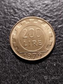 200 Lire 1979 Ruota Dentata Italia