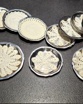 Piattini inox 18/8 con centrini