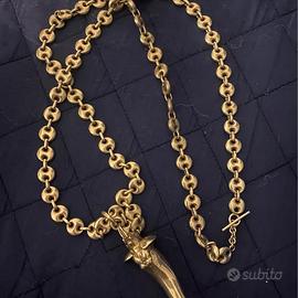 collana d'argento maglia marina