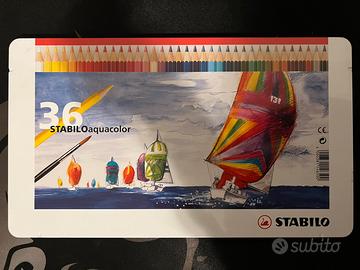 Stabilo Aquacolor – Pastelli da 36 colori