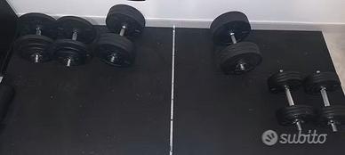 Manubri regolabili a vite - Palestra